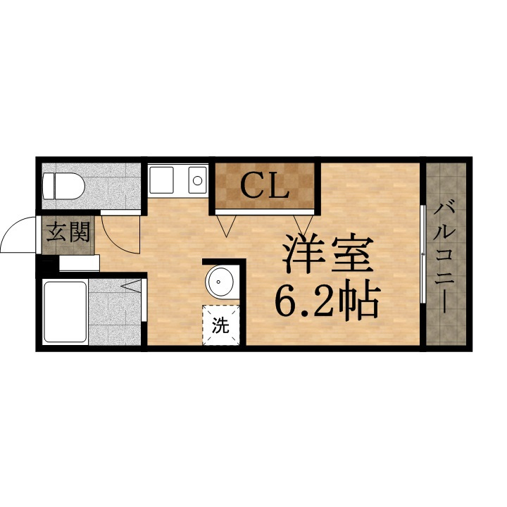 グリーンコート宝塚の間取り