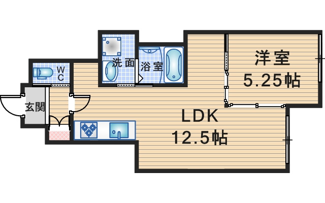 G MAISON 豊中蛍池の間取り