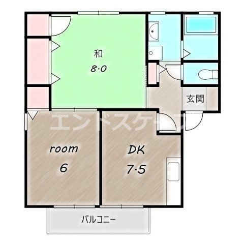 スリーゼ　Ｃの間取り|高崎、前橋のお部屋探しはエンドスケープまで！お客様の理想お聞かせ下さい♪