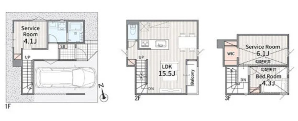 市川市田尻４丁目４１１①の間取り