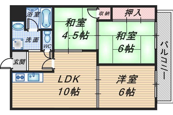 豊中ガーデンズの間取り