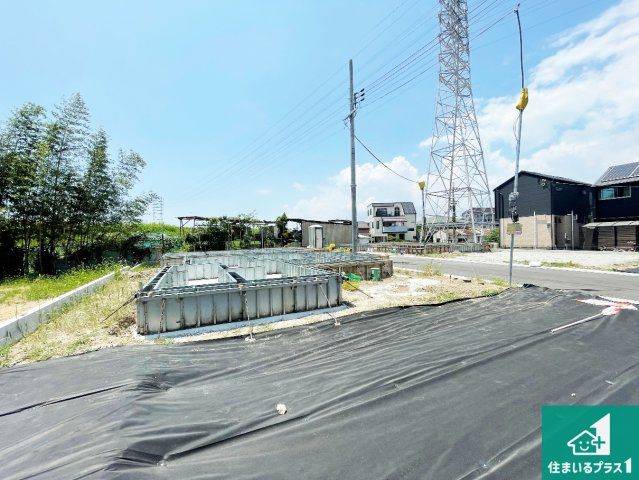 尼崎市田能　新築一戸建ての外観|現在の進捗状況です！順調に作業進行中、完成が待ち遠しいです！詳細の間取り等、お気軽にお問い合わせください！