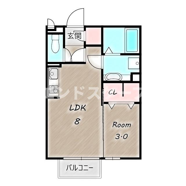 モアクレストＦ　Ⅲの間取り|高崎、前橋エリアのお部屋探しはエンドスケープまで！お客様の理想お聞かせ下さい♪