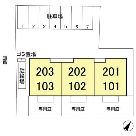 パークス中野台の区画図