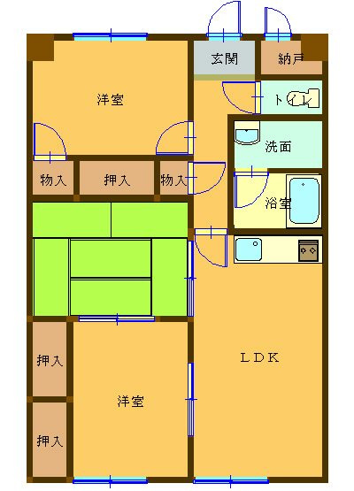 エトワール新地 の間取り