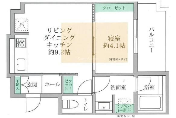 アーバネックス北堀江の間取り