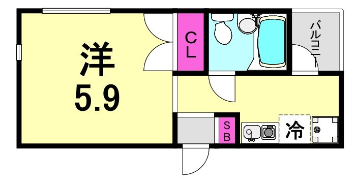 アメニティハイツ上ヶ原壱番館の間取り