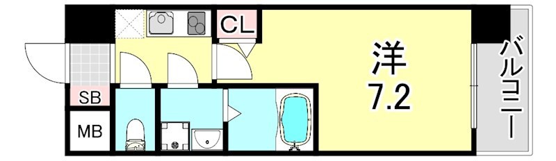 クレストタップ神戸湊町ブランの間取り