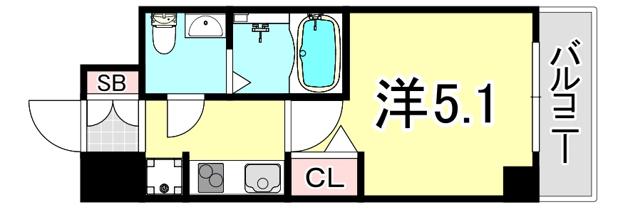 アリビオ立花Ⅱの間取り