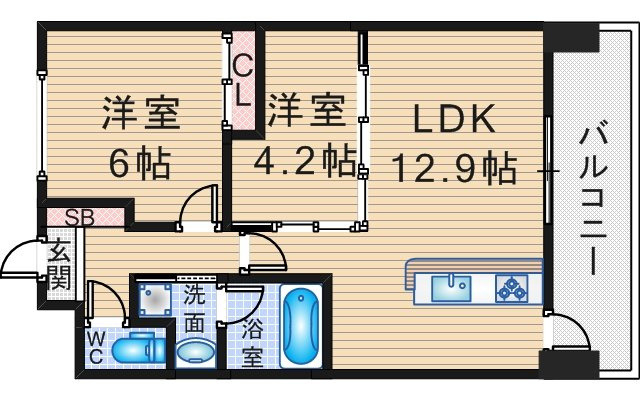 ZEN豊中南の間取り