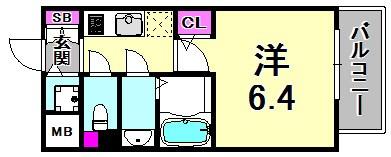 S-RESIDENCE神戸元町の間取り