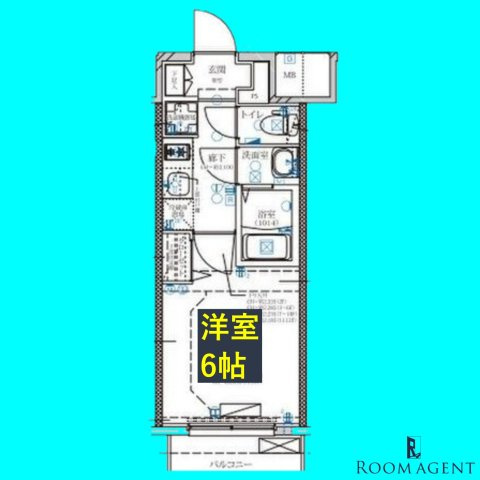 ディアレイシャス名古屋大須通の間取り