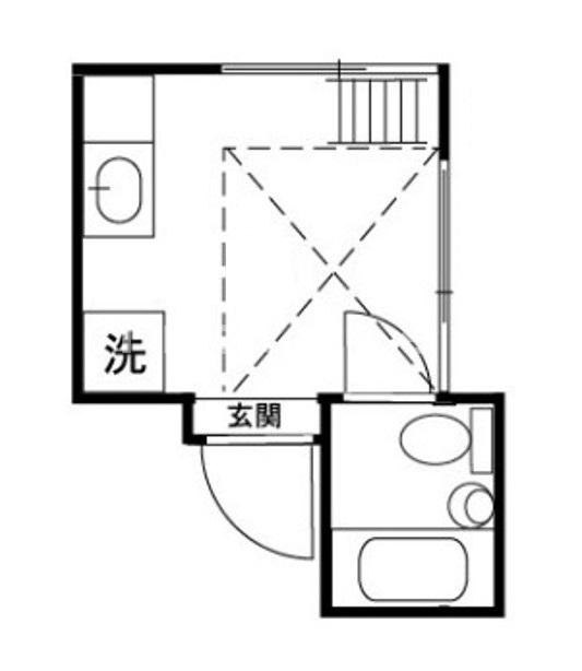 あすかアパートメント中台の間取り