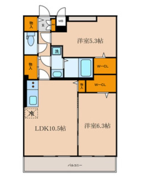 アクシス瑞江の間取り|間取りです。