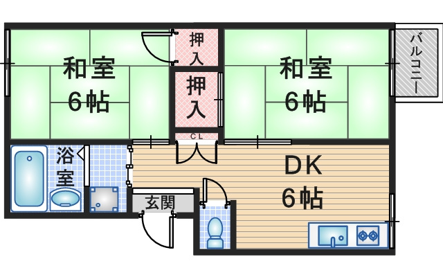 第2三賀ハウスの間取り
