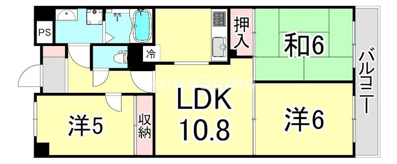 エルドラード上ヶ原2番館の間取り