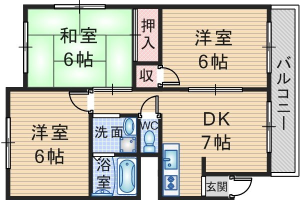 第２メゾンユタカの間取り