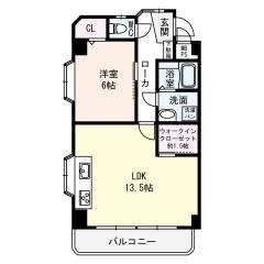 ローレル甲南の間取り