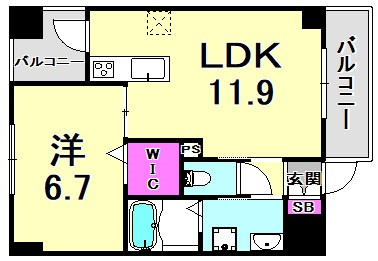 シー・クリサンス神戸の間取り