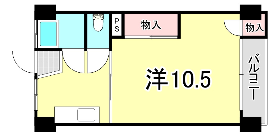向川原土井マンションの間取り
