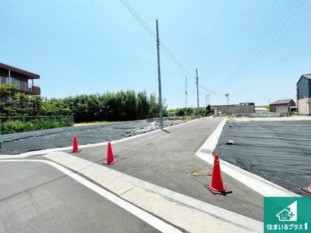 尼崎市田能　新築一戸建ての外観|現在建築中！落ち着いた街並みで新生活を始めることが出来そう！周辺の物件も併せてご紹介させて頂きます！