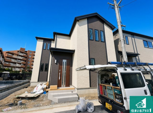 ■尼崎市田能　新築一戸建ての外観|現在建築中！落ち着いた街並みで新生活を始めることが出来そう！周辺の物件も併せてご紹介させて頂きます！