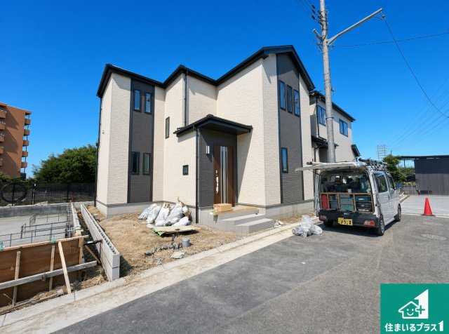 ■尼崎市田能　新築一戸建ての前面道路含む現地写真|周辺は落ち着いた街並みの住宅地！子育てがしやすい住環境です！まだ未完成ですが、現地でしかわからない事もございます。是非一度ご覧ください。