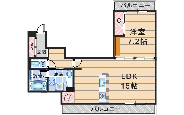 Daiwa City Nakasakurazuka の間取り