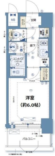 グランカリテ北梅田の間取り