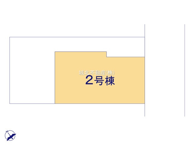 杉並区久我山4丁目 全2棟 2号棟の区画図|土地面積/82.44㎡建物面積81.76㎡の2LDK+Sの新築戸建。
伸びやかな南東側約5.45ｍ公2道に面する限定棟
三鷹台の生活しやすい住環境です。