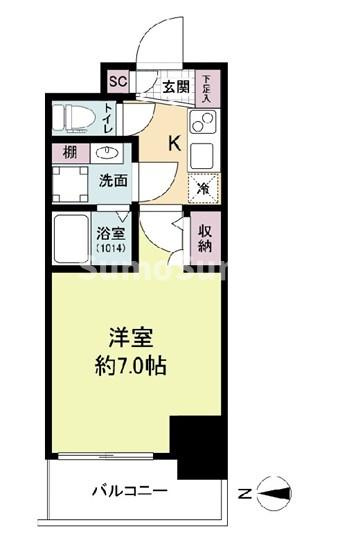 セレニテ難波リアンの間取り