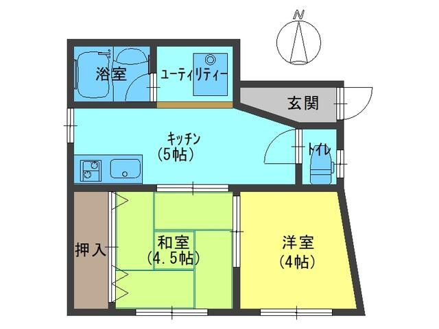 勝ハイツの間取り