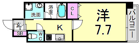 ピアグレース神戸の間取り