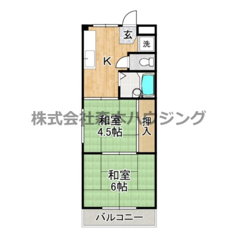 【間取り】 | 　ラ・フォーレ古川橋