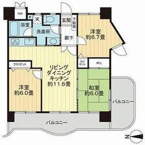 ライオンズプラザ高宮の間取り
