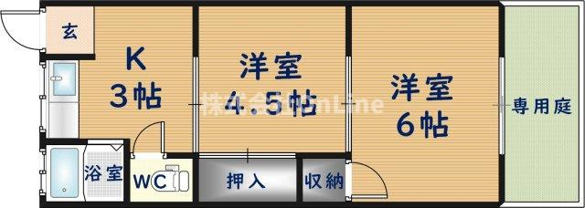 【間取り】 | 久宝寺コーポ