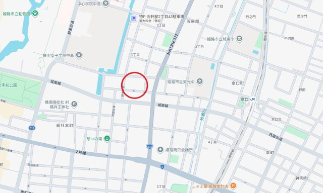 シエリア姫路城東　　JR播但線「京口駅」徒歩9分の地図