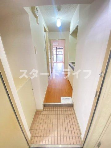 大阪市東淀川区下新庄３丁目の賃貸マンションの玄関