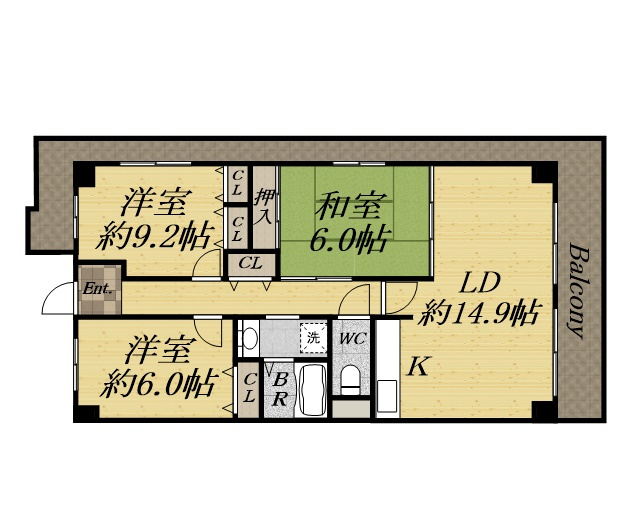 ヴィオレット宝塚の間取り