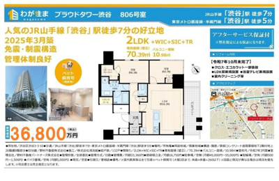 【その他】 | プラウドタワー渋谷　仲介手数料無料＋100万円現金プレゼント中