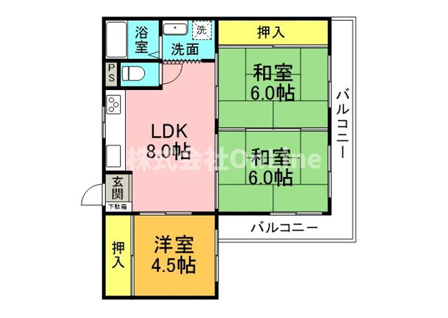 【間取り】 | サンハイムモリグチ