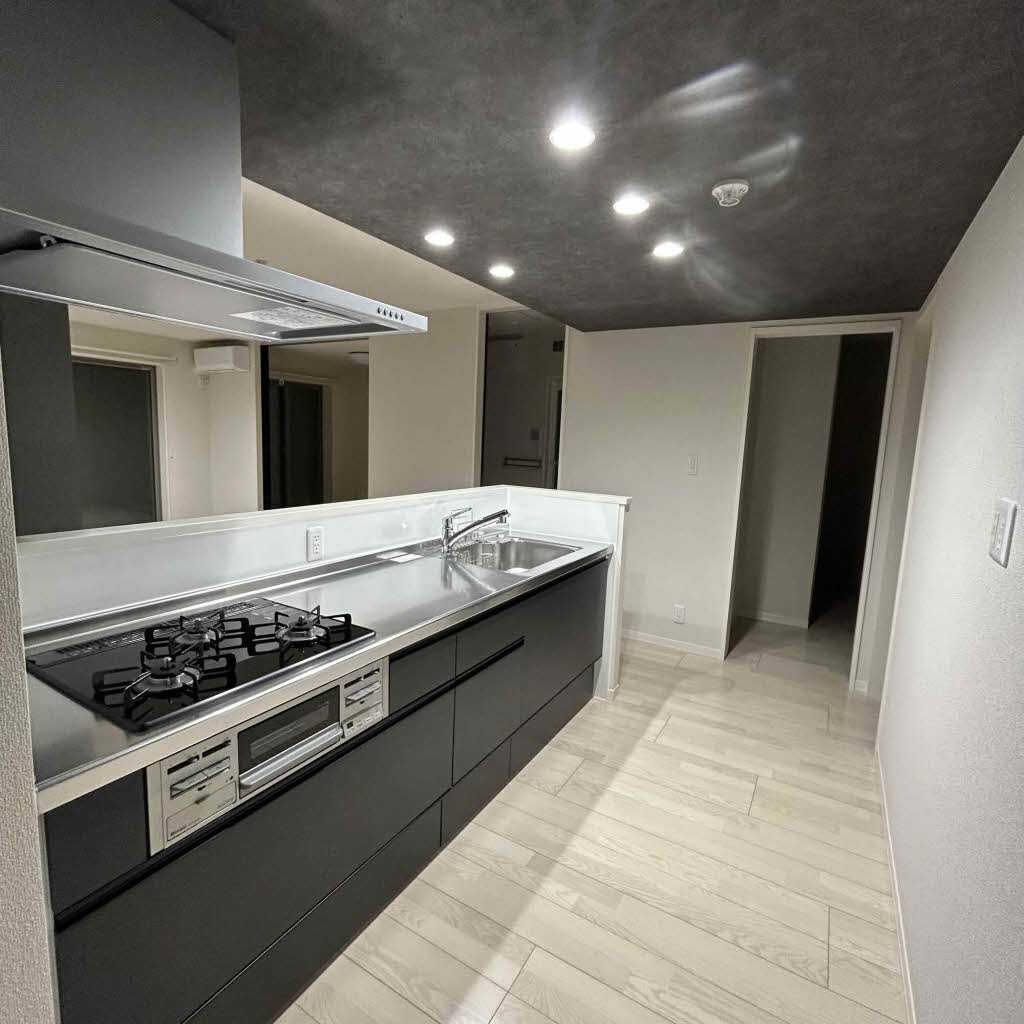 福岡市南区花畑２丁目の賃貸マンションのキッチン|Ｓｅｒｒａ華旗 A0302号-3
