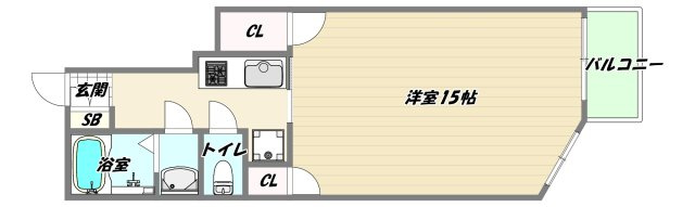 大阪市東淀川区柴島１丁目のアパートの間取り