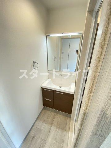 大阪市東淀川区柴島１丁目のアパートの洗面所