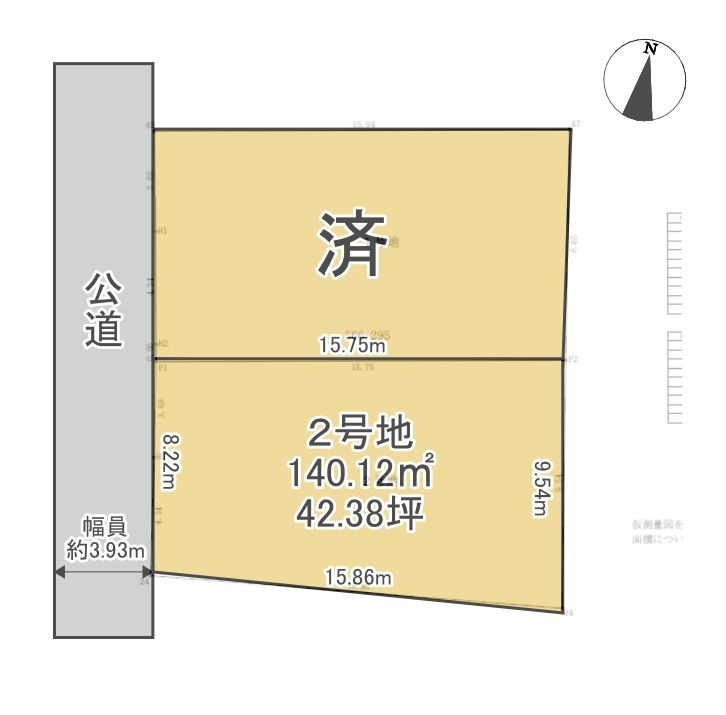 太宰府市都府楼南4丁目　売り土地の区画図