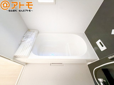 【浴室】 | 清水区三保第9　新築戸建　全1棟 | ボタンひとつで湯張りのできるオートバスは、追い炊きも給湯温度の変更も楽々♪