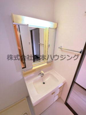【独立洗面台】 | 　長楽ビル | 独立洗面台、朝の身支度には欠かせません