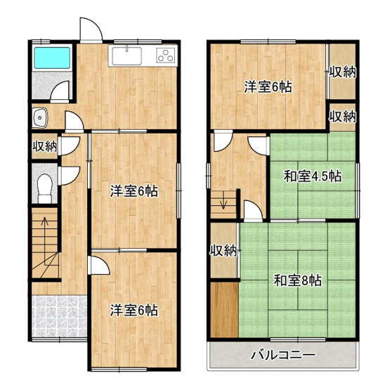 【間取り】 | 貝塚市津田南町戸建