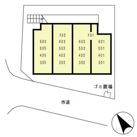オーク・ヒルズの区画図