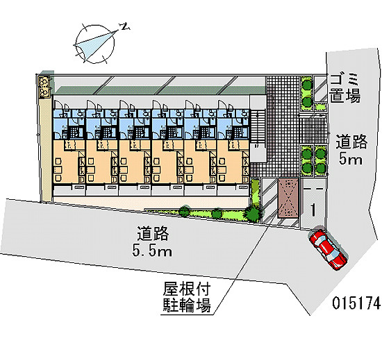 レオパレスグレイスの地図|画像4